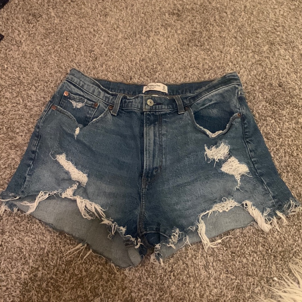 Abercrombie & Fitch Curve Love Mom Shorts